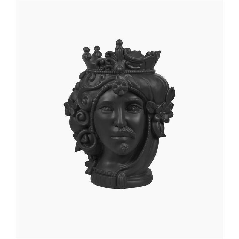 Baci Milano Teste Matte Polyresin Double Face - Black - Small, , medium