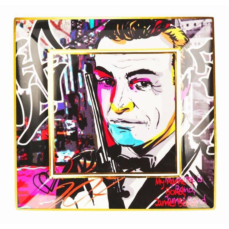 Baci Milano Street Art Porcelain Gift Tray - 007, , large image number 0