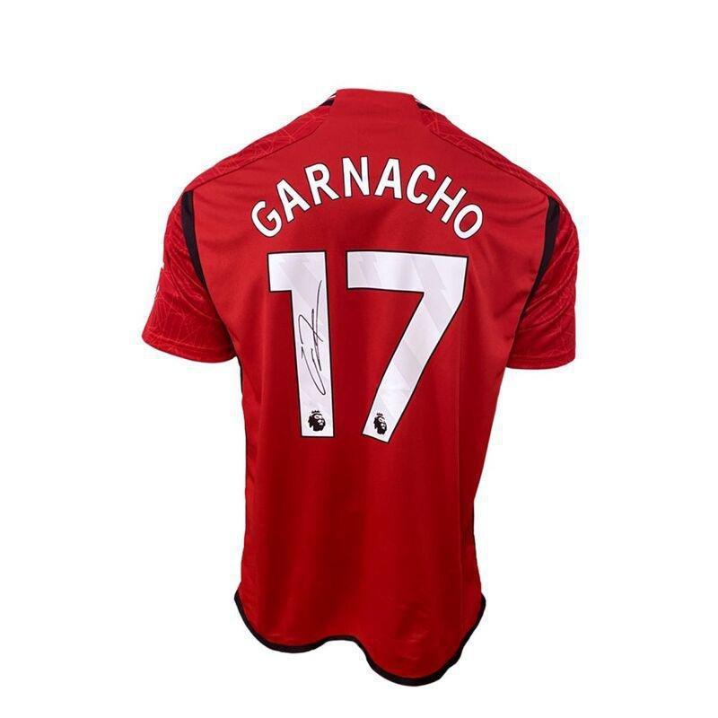 The Collect Room Garnacho 17 Manchester United 22/23 Home Signed Jersey, , large image number 1
