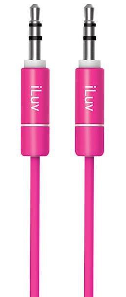 iLuv ICB110 Aux-In Audio Cable 3Ft Pink, , large image number 0