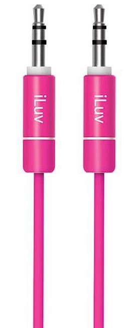 ILUV - iLuv ICB110 Aux-In Audio Cable 3Ft Pink