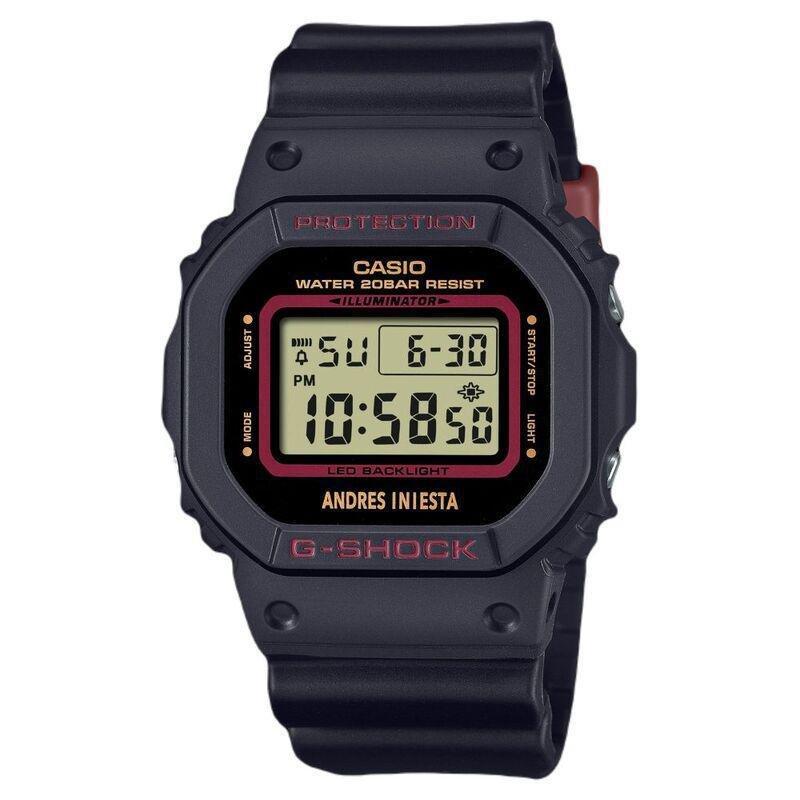 Casio Dw-5600Ai-1Dr G-Shock X Andres Iniesta’S Signature Men'S Watch - Black/Black, , large image number 0