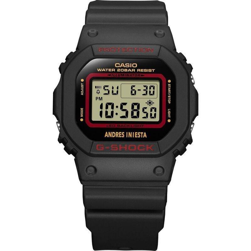 Casio Dw-5600Ai-1Dr G-Shock X Andres Iniesta’S Signature Men'S Watch - Black/Black, , large image number 1