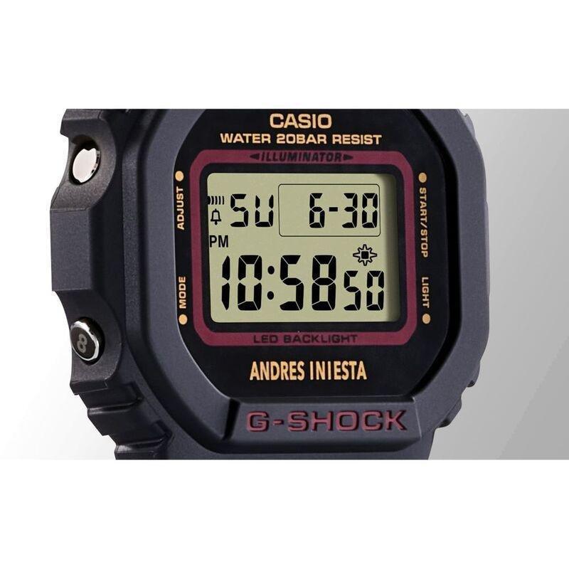 Casio Dw-5600Ai-1Dr G-Shock X Andres Iniesta’S Signature Men'S Watch - Black/Black, , large image number 3