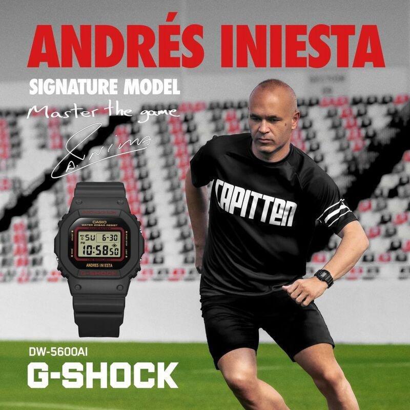 Casio Dw-5600Ai-1Dr G-Shock X Andres Iniesta’S Signature Men'S Watch - Black/Black, , large image number 7