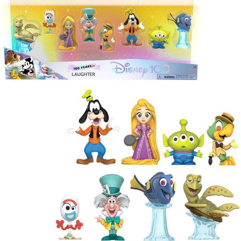 Disney 100 Celebration Figures 100 Years Of Laughter (Pack of 8), , large image number 0