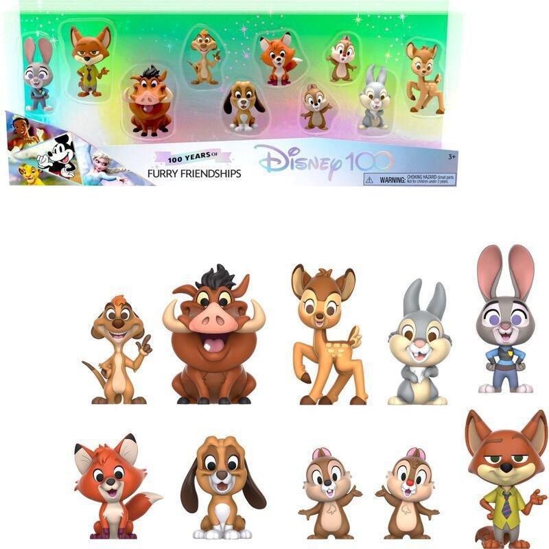 Disney 100 Celebration Figures 100 Years Of Furry Friendship Duos (Pack of 8), , medium