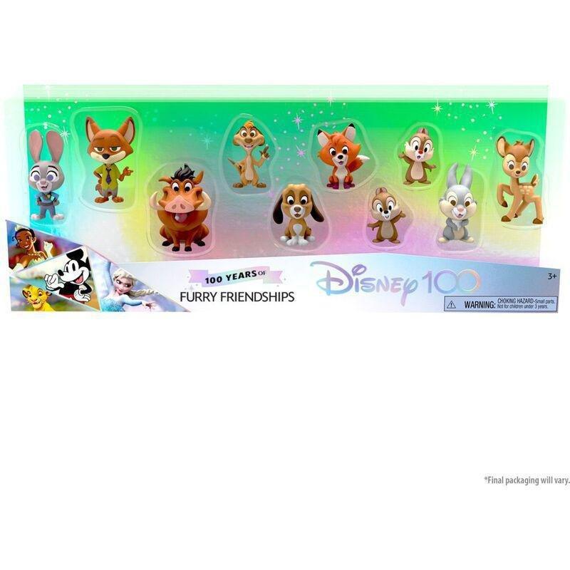 Disney 100 Celebration Figures 100 Years Of Furry Friendship Duos (Pack of 8), , large image number 1