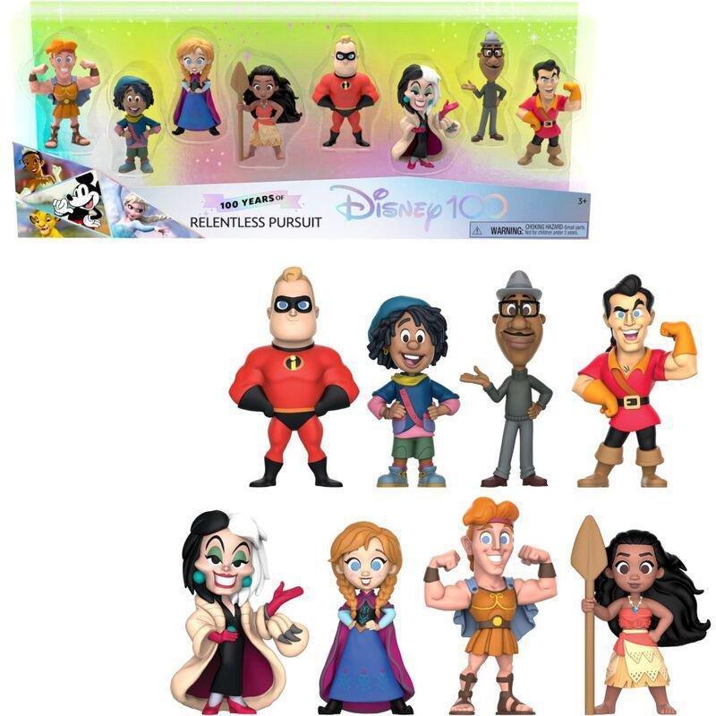 Disney 100 Celebration Figures 100 Years Of Relentless Pursuit (Pack of 8), , medium