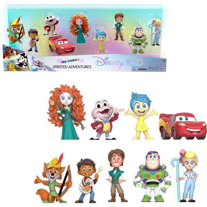 Disney 100 Celebration Figures 100 Years Of Spirited Adventures (Pack of 8), , medium