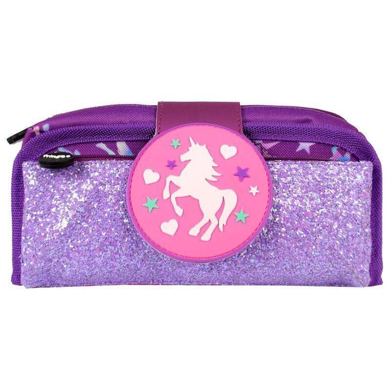 Fringoo Silicone Patch Pencil Case - Unicorn Ombre Purple, , large image number 0