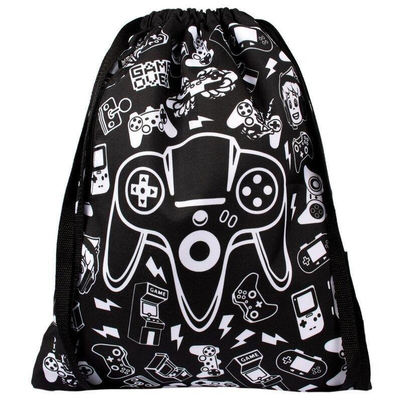 Fringoo Drawstring Bag - Game On Black, , medium