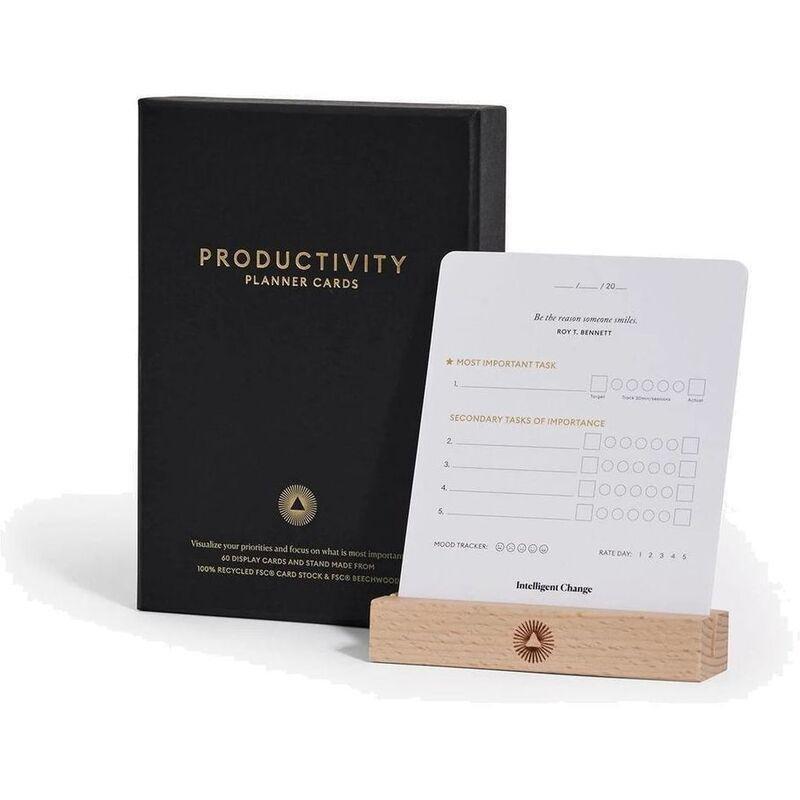 Intelligent Change Productivity Planner Cards - Black, , medium