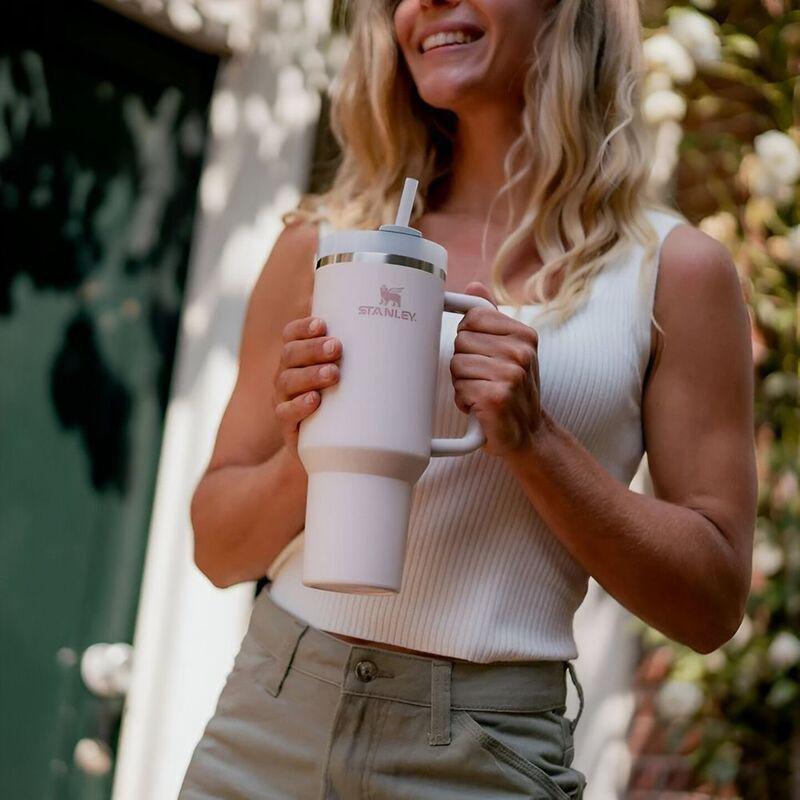 Stanley Quencher H2.0 Flowstate Travel Tumbler 1.2L/40 oz - Rose Quartz, , large image number 3