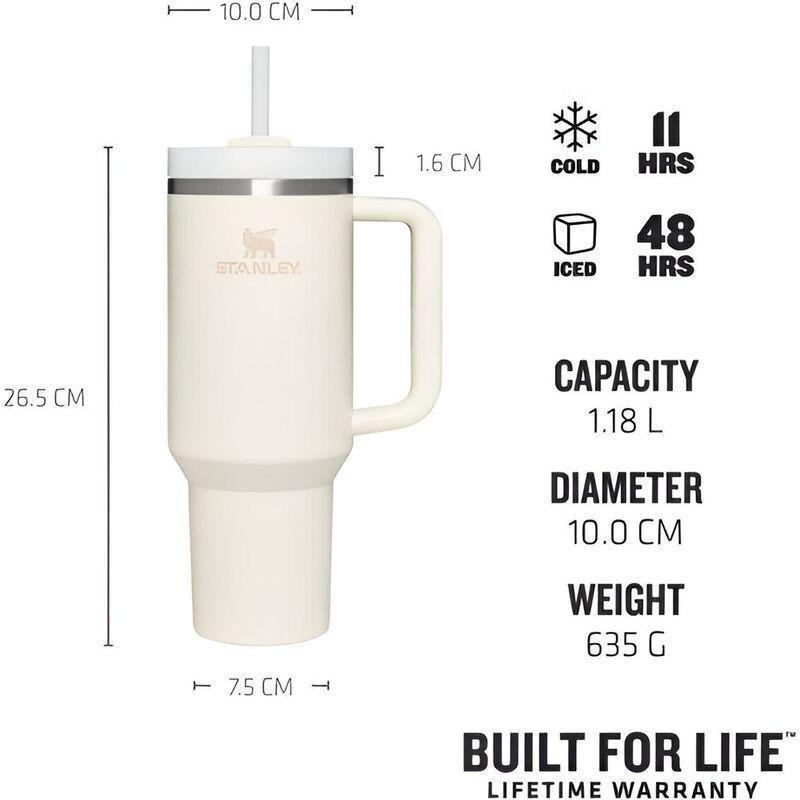 Stanley Quencher H2.0 Flowstate Travel Tumbler 1.2L/40 oz - Cream, , large image number 1