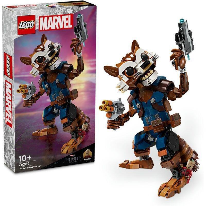 LEGO Marvel Rocket & Baby Groot 76282 Building Set (566 pieces), , large image number 0
