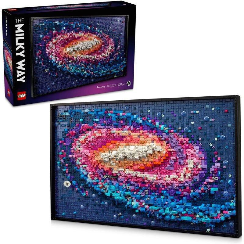 LEGO Art The Milky Way Galaxy Wall Art Set 31212 Building Set (3091 pieces), , large image number 0