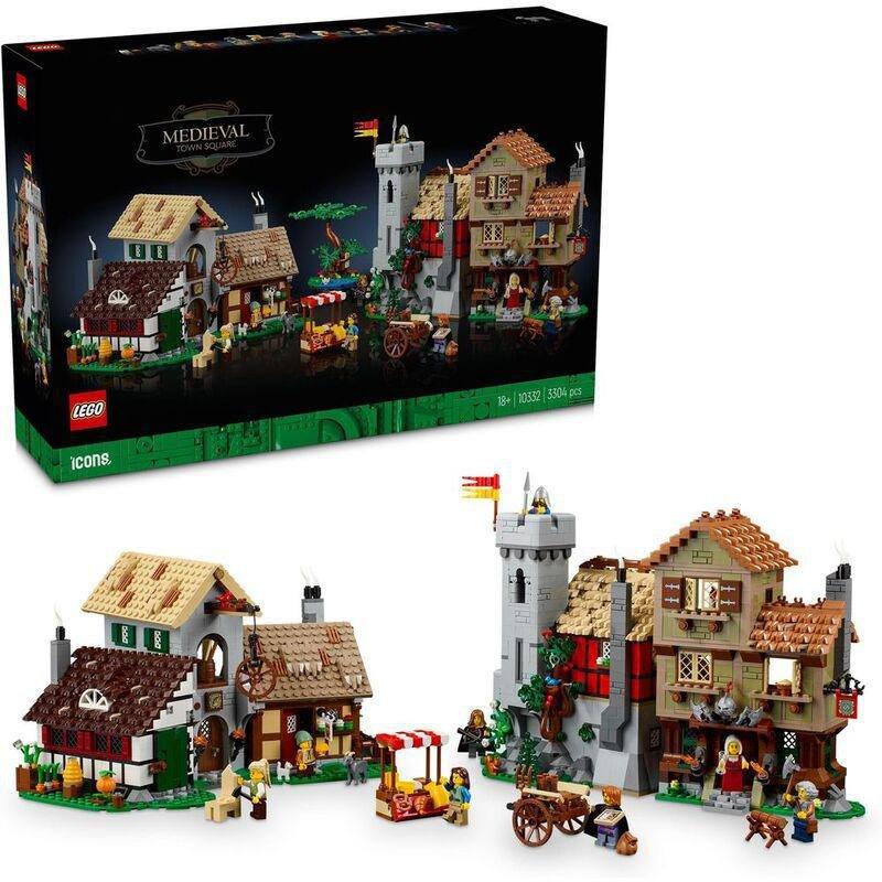 LEGO Icons Medieval Town Square Building Set 10332 Building Set (3304 pieces), , medium