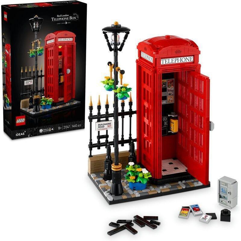 LEGO Ideas Red London Telephone Box Set 21347 Building Set (1460 pieces), , large image number 0