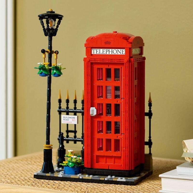 LEGO Ideas Red London Telephone Box Set 21347 Building Set (1460 pieces), , large image number 2