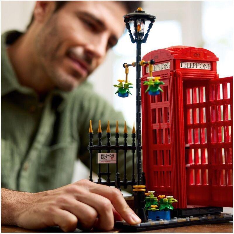 LEGO Ideas Red London Telephone Box Set 21347 Building Set (1460 pieces), , large image number 5