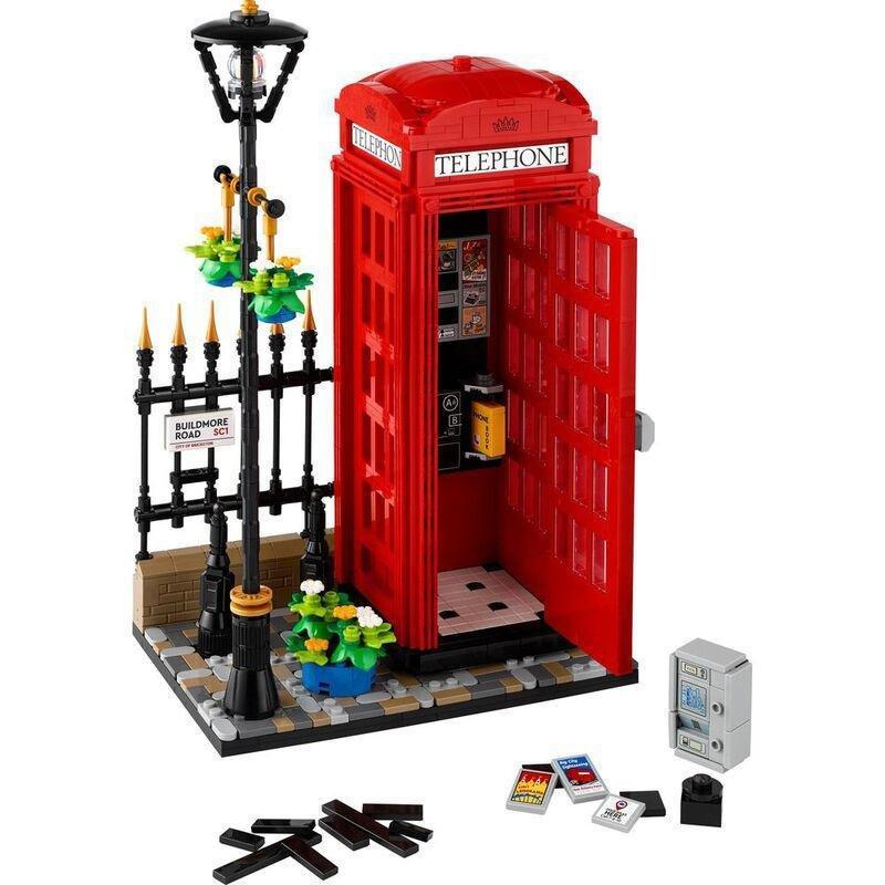 LEGO Ideas Red London Telephone Box Set 21347 Building Set (1460 pieces), , large image number 6