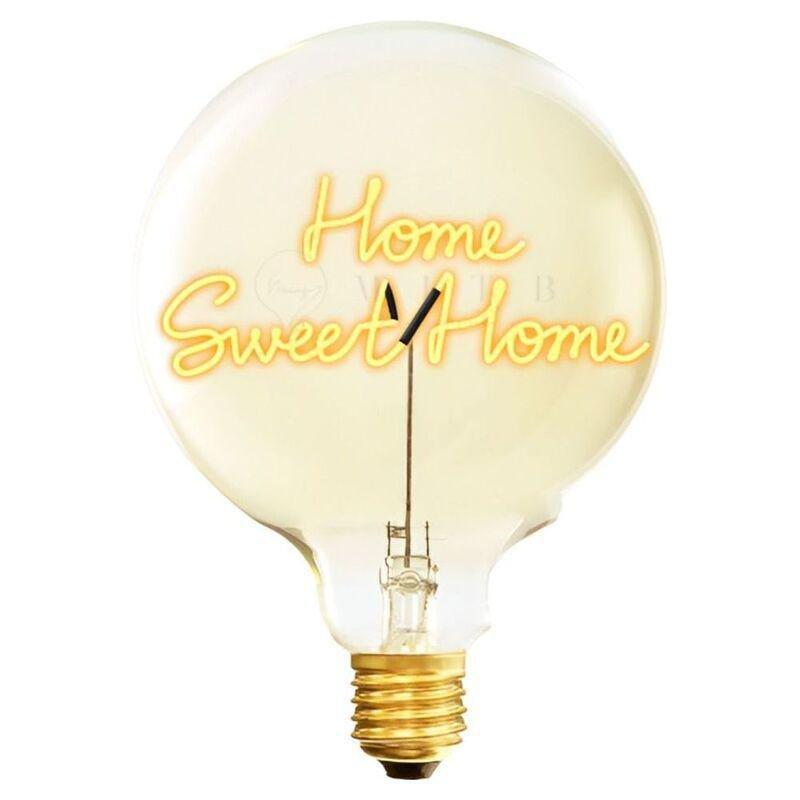 Message in the Bulb 904113X Home Sweet Home LED Light Bulb (6 Volt) - Amber Glass - 2200K Light, , large image number 0