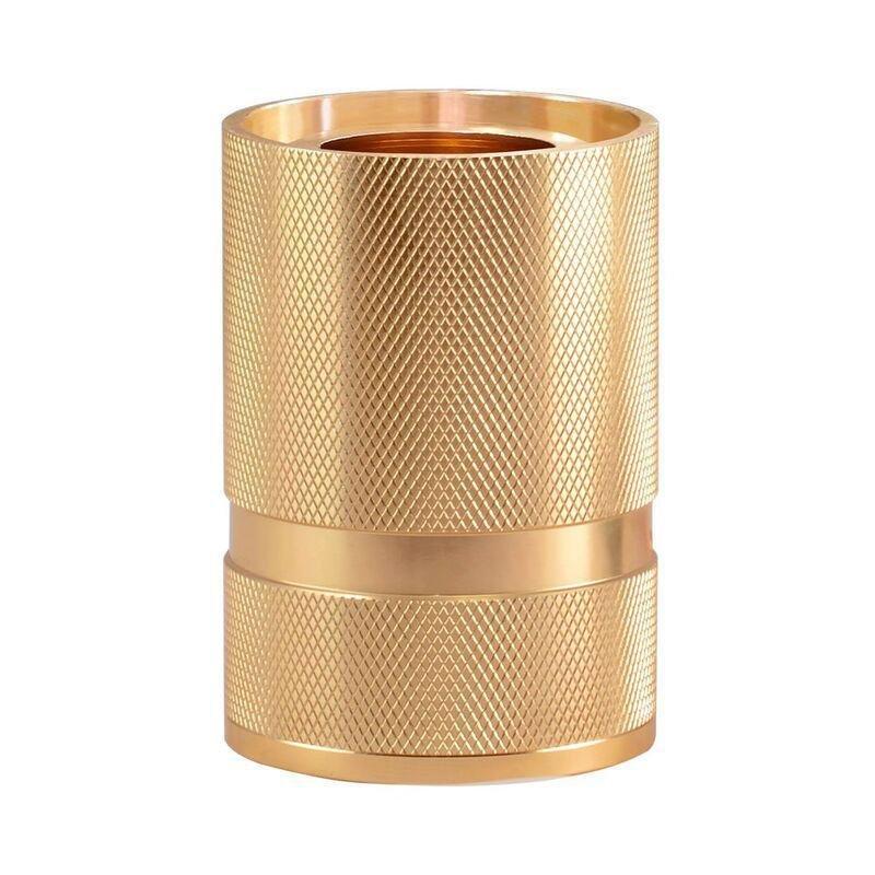 Message in the Bulb 306015G Madison Lamp Base - Rose Gold Knurling (Type G Plug), , medium