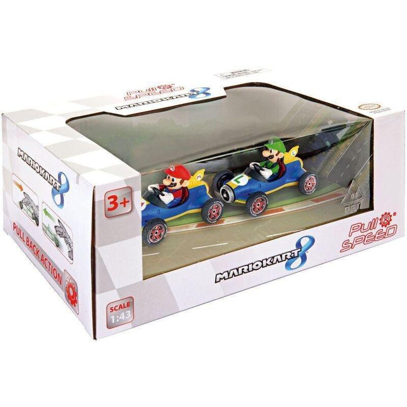 Carrera Pull N Speed Mario Kart Mach 8 Twinpack Pull Back Vehicle, , medium
