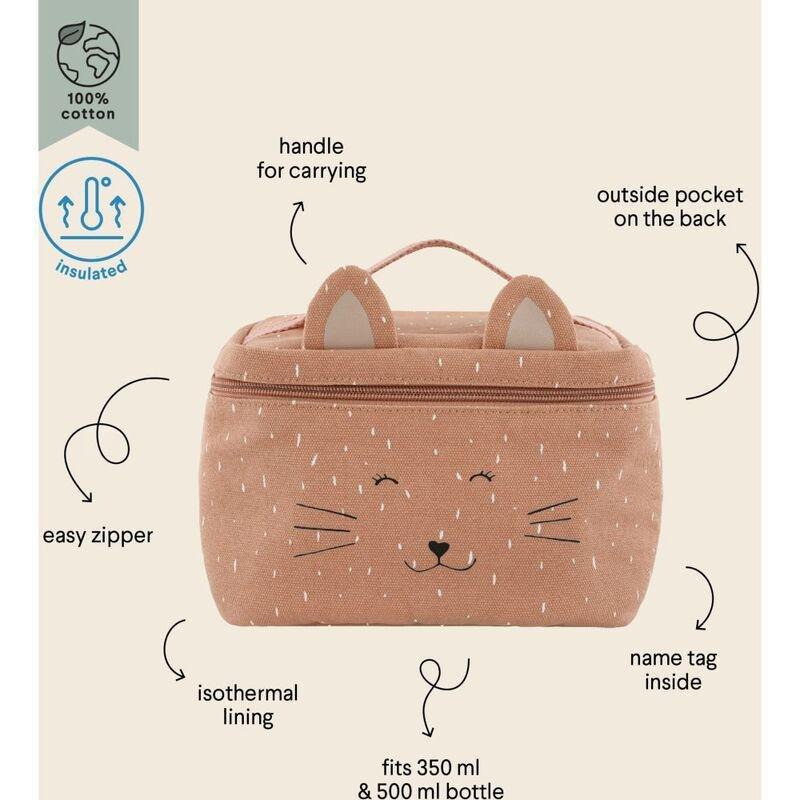 Trixie Kids Thermal Lunch Bag - Mrs. Cat Dusty Pink, , large image number 2
