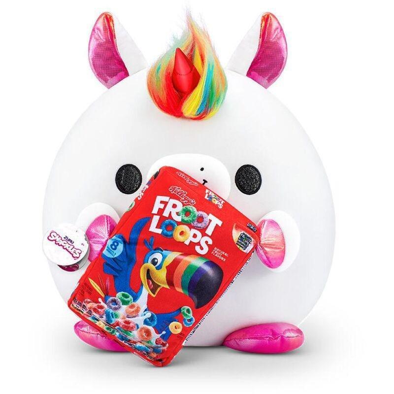 Snackles Series 2 Unicorn Holding Plush Kellogg's Froot Loops, , large image number 0