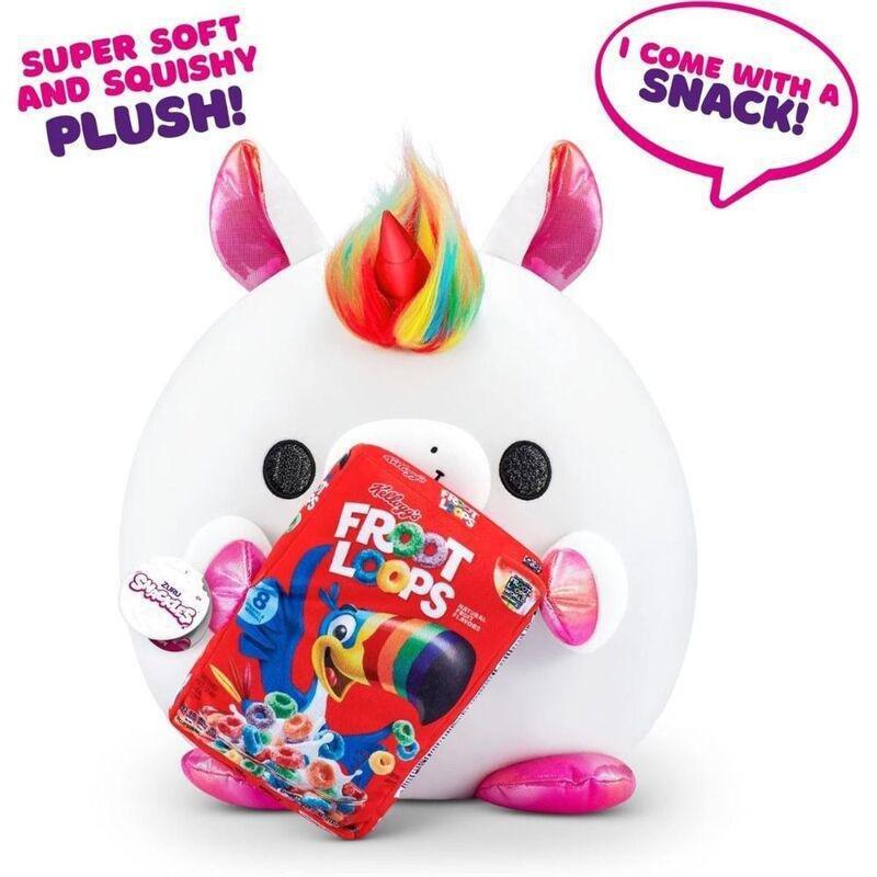 Snackles Series 2 Unicorn Holding Plush Kellogg's Froot Loops, , large image number 1