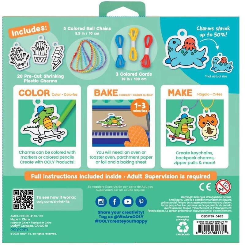 Ooly Shrink-Its! D.I.Y. Shrink Art Kit - Fun Friends, , large image number 2