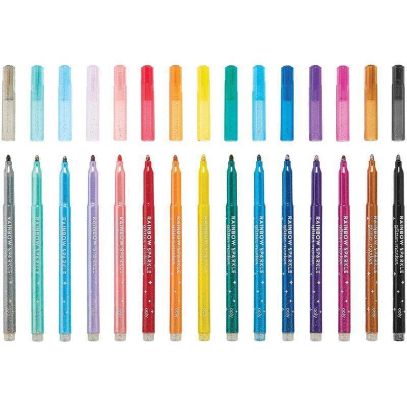 Ooly Rainbow Sparkle Glitter Markers (Set of 15), , large image number 1