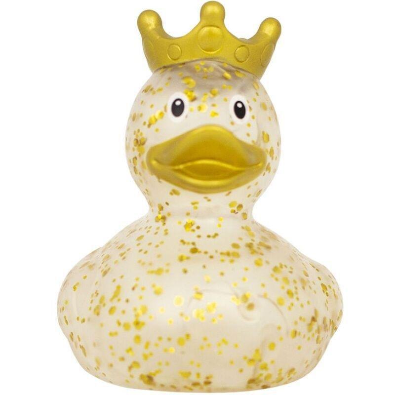 Lilalu Gold Glitter Duck With Crown, , medium