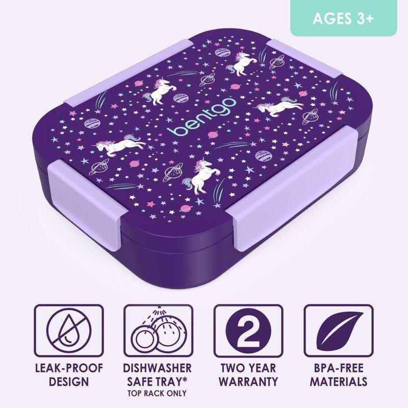 Bentgo Kids Prints Slim Lunch box - Unicorn, , large image number 3