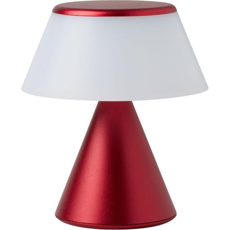 Lexon Luma S - Infinitely Pairable LED Lamp - Dark Red 3-Inches, , medium