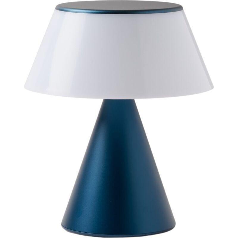 Lexon Lums L - Infinitely Pairable LED Lamp - Dark Blue 7-Inches, , medium