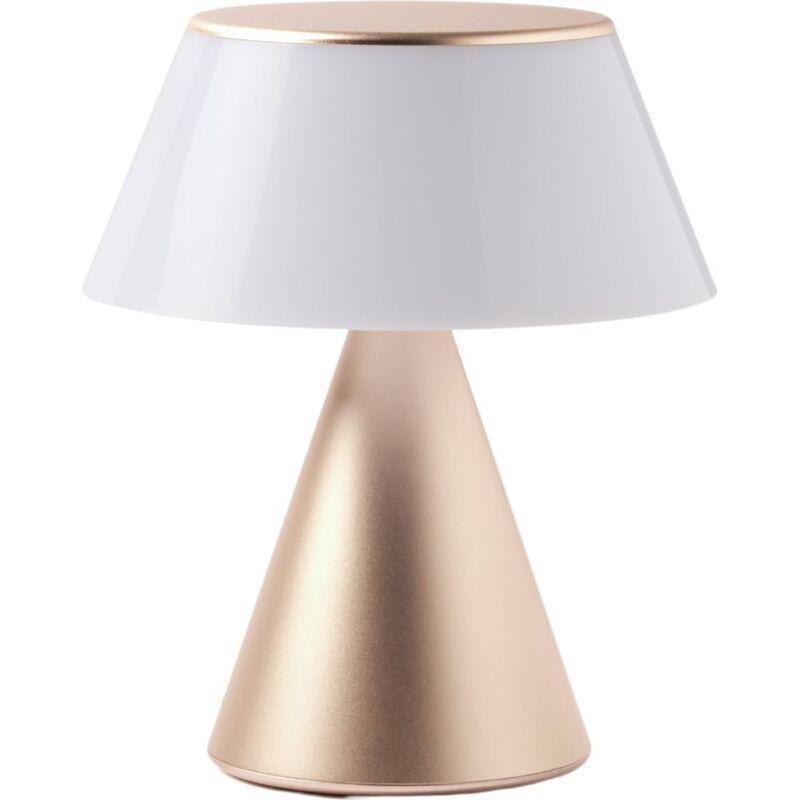 Lexon Lums L - Infinitely Pairable LED Lamp - Gold 7-Inches, , medium