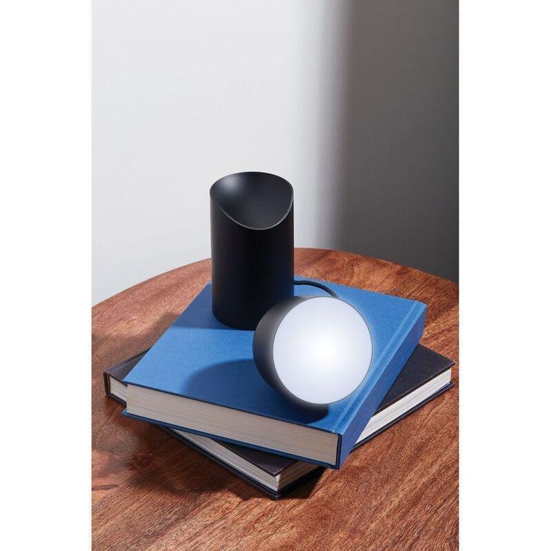 Lexon Orbe - Portable LED Lamp with Moving Head - Black, , medium