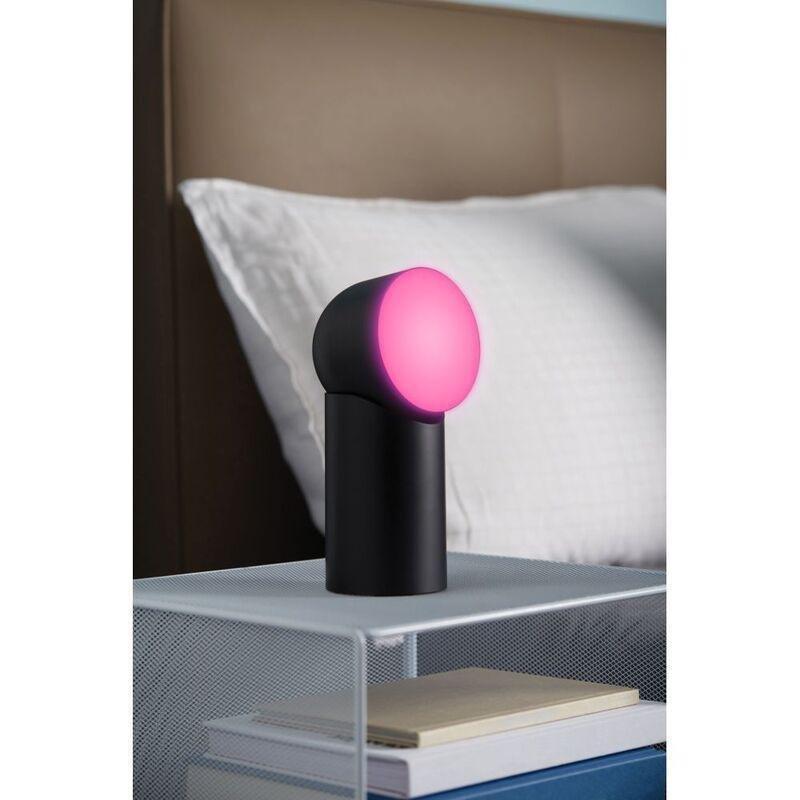 Lexon Orbe - Portable LED Lamp with Moving Head - Black, , large image number 3
