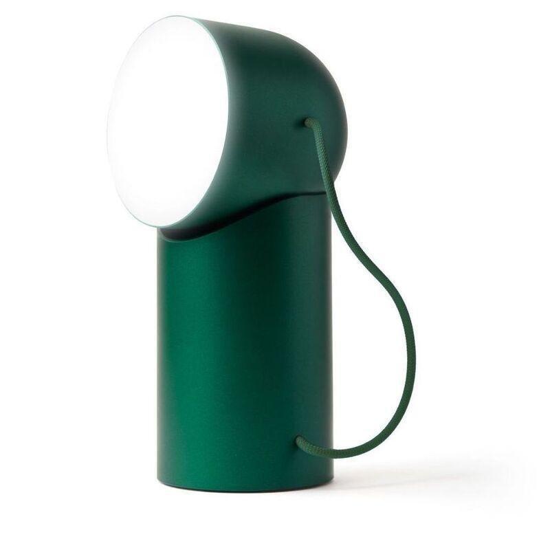 Lexon Orbe - Portable LED Lamp with Moving Head - Dark Green, , large image number 1