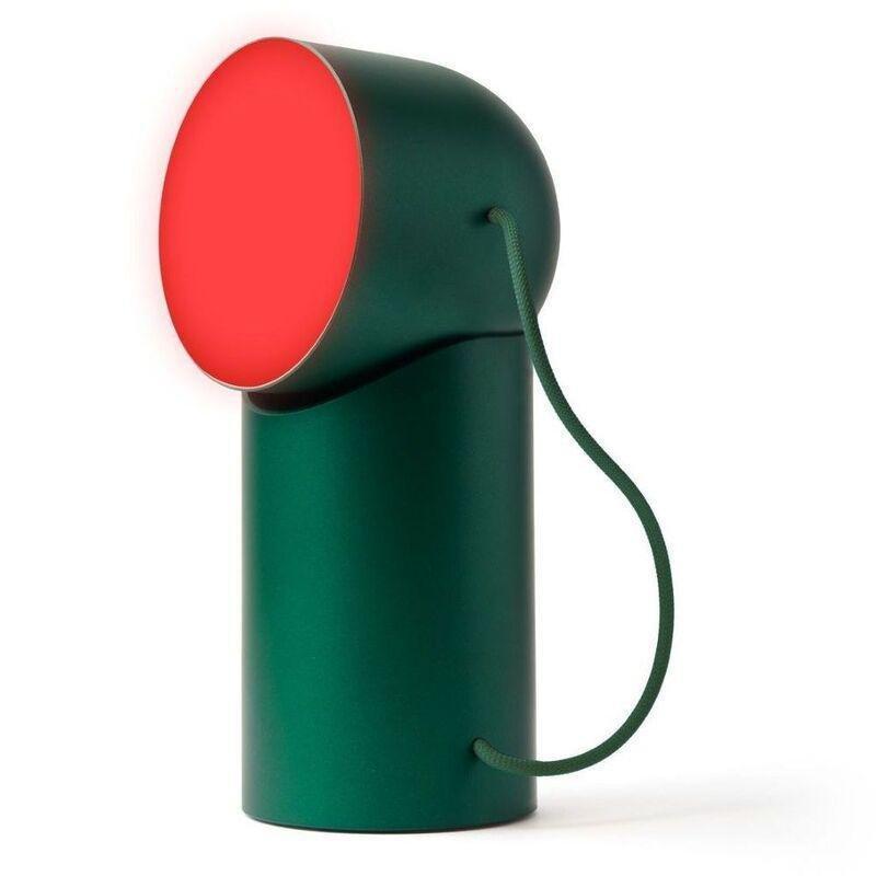 Lexon Orbe - Portable LED Lamp with Moving Head - Dark Green, , large image number 2