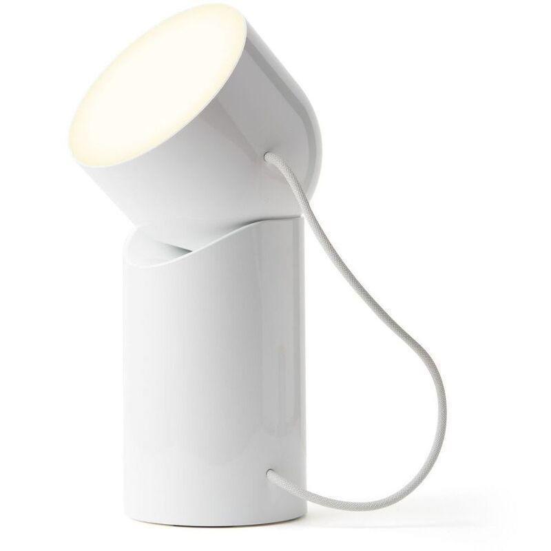 Lexon Orbe - Portable LED Lamp with Moving Head - White, , medium