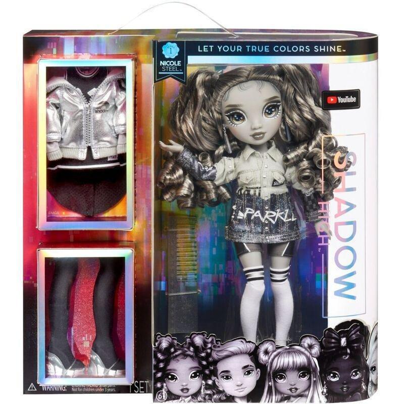 Rainbow High Shadow High Series 1 Doll Nicole Steel, , large image number 1