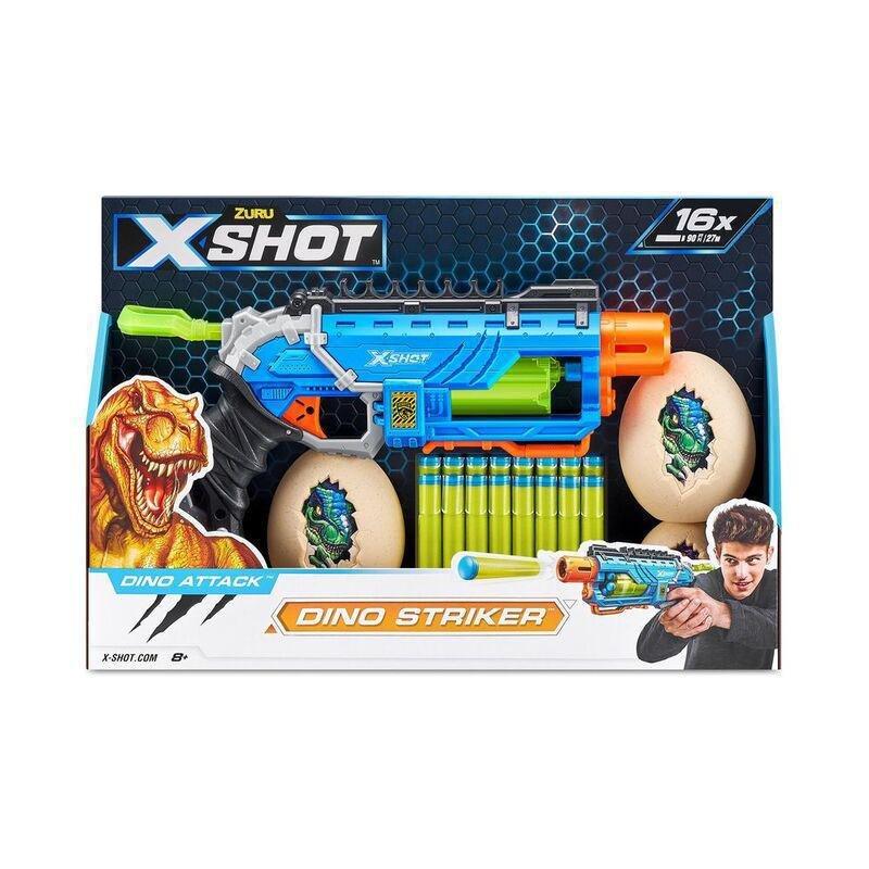 X-Shot Dino Attack Hunter Blaster Including 16 Darts And 4 Eggs Playset, , medium