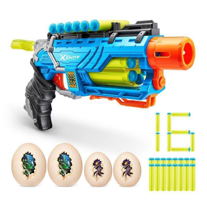 X-Shot Dino Attack Hunter Blaster Including 16 Darts And 4 Eggs Playset, , large image number 1
