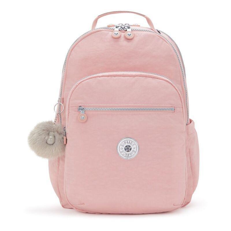 Kipling Seoul Lap Backpack - Bridal Rose - Large, , medium