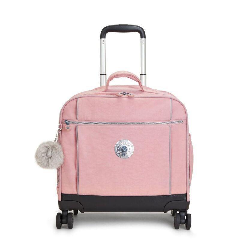 Kipling New Storia Wheeled School Bag - Bridal Rose - Large, , large image number 0