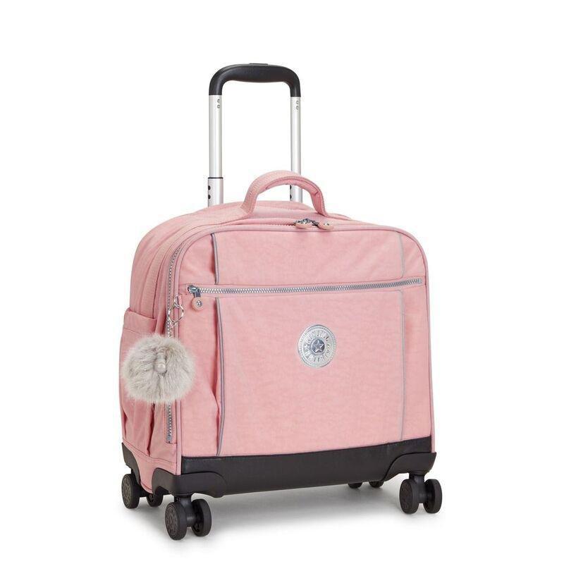 Kipling New Storia Wheeled School Bag - Bridal Rose - Large, , large image number 3